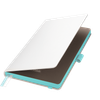 Ежедневник Arctic недатированный, белый/бирюзовый