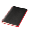 Ежедневник Vista недатированный, черный/красный