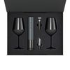 Подарочный набор 2 бокала для вина Black Edition + набор для вина Sacramento в черной коробке