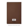 Блокнот Alpha slim, коричневый