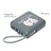 Внешний аккумулятор с подсветкой Риттер PD (Ritter PD) 10000mAh с функцией беспроводной зарядки 15W, серый