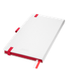 Ежедневник Arctic недатированный, белый/красный