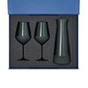 Подарочный набор декантер + 2 бокала для вина Emerald в синей коробке