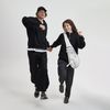 Толстовка на молнии унисекс FLOW, черная, размер XS/S