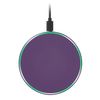 Беспроводное зарядное устройство с подсветкой 15W Auris, фиолетовое