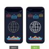 Внешний аккумулятор с подсветкой Starlight Plus PB 10000 mAh, синий
