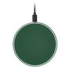 Беспроводное зарядное устройство с подсветкой 15W Auris, зеленое