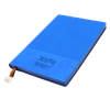 Блокнот A5 Shell в мягком переплёте c металлической биркой, синий