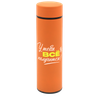 Термос Bronx софт-тач, оранжевого цвета