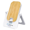 Беспроводное зарядное устройство Bambooco 15W, белый с бамбуковым