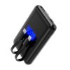 Внешний аккумулятор Eron с подсветкой гравировки, 5000 mAh, чёрный