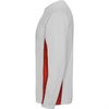 Спортивная футболка SHANGHAI L/S мужская, БЕЛЫЙ/КРАСНЫЙ