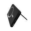 Магнитный внешний аккумулятор Slims с беспроводной зарядкой (15W), 5000 Mah