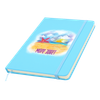 Блокнот A5 Monte в твёрдом переплёте, голубой