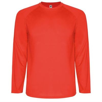 Спортивная футболка MONTECARLO L/S мужская, КРАСНЫЙ