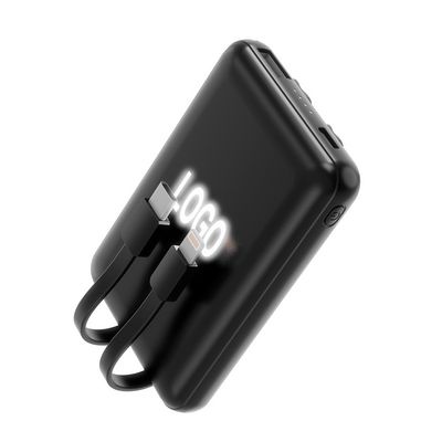 Внешний аккумулятор Eron с подсветкой гравировки, 5000 mAh, чёрный
