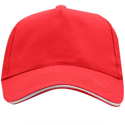 Бейсболка 5-панельная ERIS, Красный