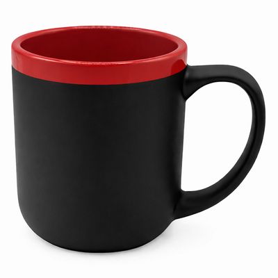 Кружка Barrel, софт-тач, чёрно-
